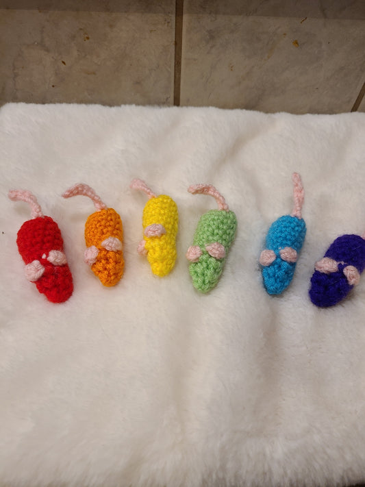 Catnip crochet mouse set of 6